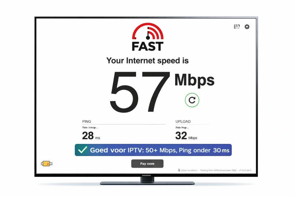 internetsnelheid test voor iptv storing oplossen