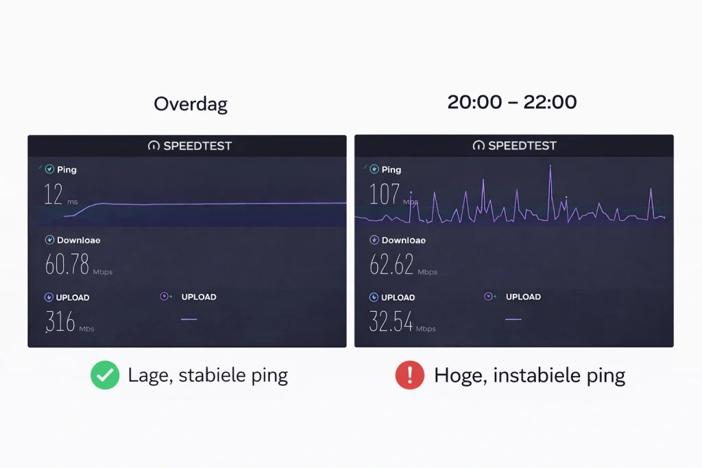 iptv storing savonds piekuur ping verschil dag avond
