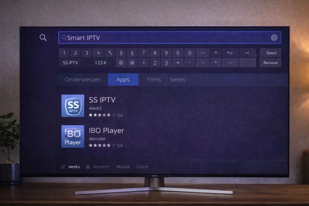 smart iptv niet beschikbaar samsung store alternatief ss iptv ibo player