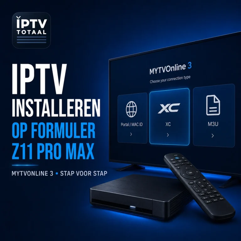 IPTV installeren op een Formuler Z11 Pro Max met afstandsbediening en MYTVOnline 3.